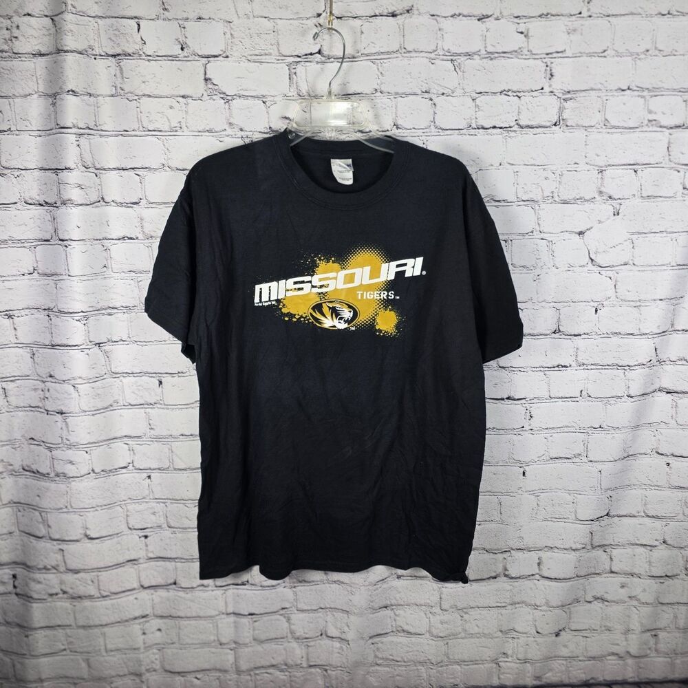 Mizzou Missouri Tigers T-Shirt Mens Size XL Black Short Sleeve